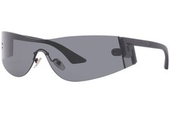 Versace 2241 1256/87 Sunglasses Men’s Grey/Dark Grey Lenses Shield Shape 43mm