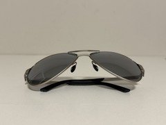 Revision Military Alphawing Aviator Sunglasses Silver Stainless Steel 59-13-125