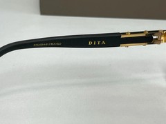 Dita LXN-EVO DT DTS403 A-01 Matte Black/Yellow Gold Metal Sunglasses Grey NEW