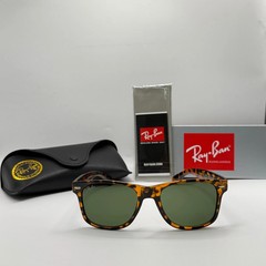 Ray-Ban RB2140 Wayfarer Sunglasses Unisex Black Frame 56mm Dark Lens UV NEW–
