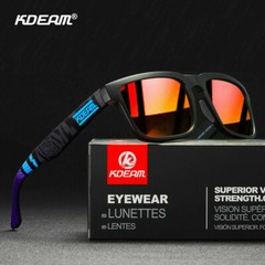 KDEAM Square Polarized Sport Sunglasses Mens Women Outdoor Driving Shade Glasses