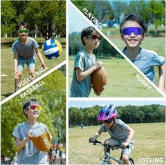 ROCKBROS Kids Polarized Sunglasses Outdoor Sports UV400 Protection for Age 8-14