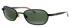 Vintage MAUI JIM Hilo MJ-133-02 54mm Black Mirror Polarized Sunglasses Japan