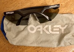 Oakley Razor Blades Sunglasses Vintage 80’s Black Frame w/ Customized Grey Lens!