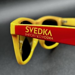 Svedka Imported Vodka Promo Sunglasses Red Yellow Used
