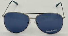 Timberland Sunglass Mens S Nickletin Metal Aviator Solid Blue Lens TB7181 10V