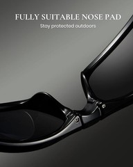Polarized Folding Sunglasses WHITE Men Fishing Glasses UV400 Protection Foldable