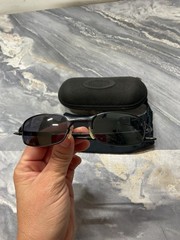 Oakley SQUARE WIRE 2.0 58mm Black Polarized Sunglasses Excellent