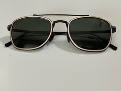 Persol 5005-ST 800831 Black Gold Frame Sunglasses 50-21 With Case – Great