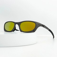 Oakley Mag Four Magnesium Four Sunglasses Gunmetal Frame Yellow Iridium Lens