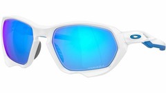 NEW Oakley Plazma OO9019-10 Sunglasses White Frame Prizm Sapphire Lens 59mm