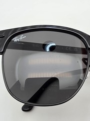 Ray-Ban RB3016 1305/B1 Clubmaster Marble Black Frame Grey Lens Sunglasses 51mm