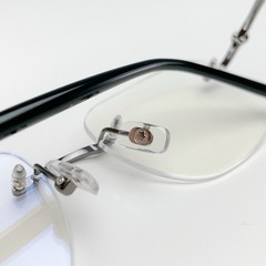 MONTBLANC MB0071O Gunmetal / Black Rimless Unisex Gift Edition Sunglasses