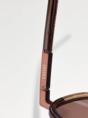 ZEGNA Designer Sunglasses Brown Oversized Square Frame Men’s Luxury