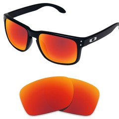EYAR Replacement Lenses for-Ray-Ban Meta Wayfarer RW4012 (Gen 2) 50mm Fire Red