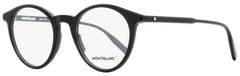 Montblanc Oval Eyeglasses MB0009O 005 Black 50mm 0009 G2U