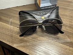 Top Gun Maverick Movie Aviator Sunglasses & Case Adult Gold