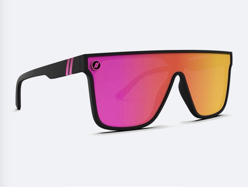 Blenders SciFi Midnight/Emma Sunglasses – Matte Black Polarized Hot Pink Mirror