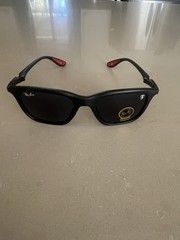 Ray-Ban RB4433M Scuderia Ferrari Matte Black/Dark Grey 54 mm Sunglasses