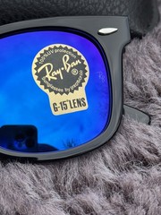 New Ray-Ban Wayfarer Black Matte RB2140 Sunglasses