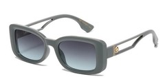 Women Sunglasses Trending Narrow Spring Style Earth Tones in Sage Green