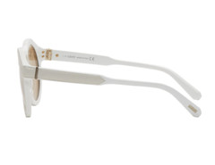Loewe Eyewear Round Padded Calf-Leather Sunglasses Glasses Sunglasses LW40002I