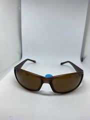 Fossil FM37 Mens Sport Wrap Sunglasses Brown Frame Solid Brown Lens 64 17 120