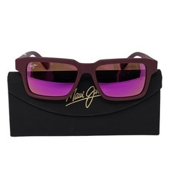 Maui Jim P635-04 Kahiko Matte Burgundy Frame l Maui Sunrise Lens