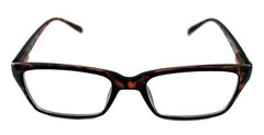 Men’s Womens small rectangular Clear Lens Graphic Designer Modern Eye Glasses
