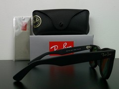 Ray-Ban RB2140 Wayfarer Classic Sunglasses Matte Black G-15 50mm Never Worn