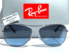 NEW Ray Ban Gunmetal UV PROTECTIVE Gradient Blue Grey Sunglass RB3293 004/8F
