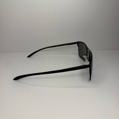 Oakley Men’s HOLBROOK TI Sunglasses Black Metal Frame Blue Mirrored Tinted