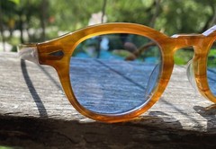 Vintage Blue polarized sunglasses mens johnny depp blonde acetate glasses UV400