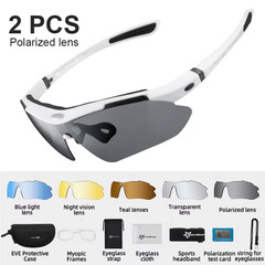 Polarized Cycling Glasses Clear Bike Glasses Eyewear UV400 Outdoor Sport Sungla