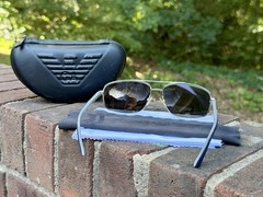Emporio Armani EA9820/S Sunglasses Gunmetal 60 15 135 Men’s w/ Hard Case
