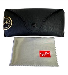 Ray-Ban Sunglasses RB 3796 002/B1 Shiny Black Metal Gray Glass 59mm with Case
