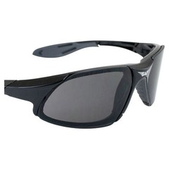 2-Pack of Global Vision Code-8 Safety Glasses With Smoke Lenses And Black Frame