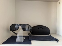 Vintage Oakley Monster Dog Sunglasses 00s Matte Black Frame Black Lenses11