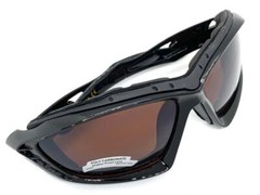 MOTORCYCLE BIKER Riding Driving Padded Protective SUN GLASSES Goggles Brown Lens