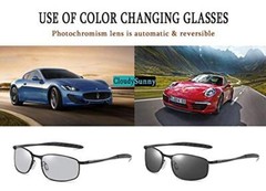Classic Polarized Photochromic Sunglasses Driving Photosensitive Glasses B2444