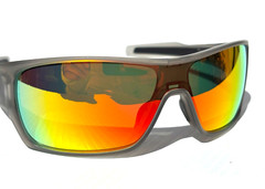NEW Oakley TURBINE ROTOR Matte Grey POLARIZED Galaxy Ruby Lens Sunglass 9307