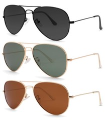 Classic Polarized Aviator Sunglasses for Men & Women – UV400 Protection, Stylish