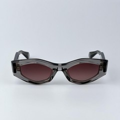 Valentino Men Sunglasses Translucent Grey Rose Irregular V-TRE VLS-101C-51 NEW