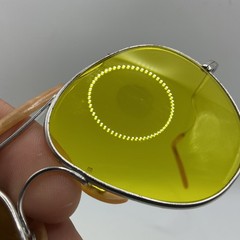 Vintage Unknown Optical Similar to American Optical Yellow Aviators W/Case