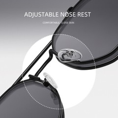Double Lens Flip Up Sunglasses Men Women Geometric Square Steampunk Sun Glasses