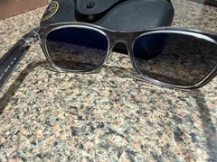 Ray-Ban RB2132 New Wayfarer Rare Transparent Gray 55mm Frames Sunglasses