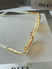 DITA LXN-EVO DTS 403 06 WHITE SWIRL YELLOW GOLD APRICOT SUNGLASSES AUTHENTIC