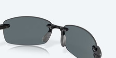 Costa Del Mar Sunglasses Ballast Shiny Black Blue Mirror 580P Plastic POLARIZED