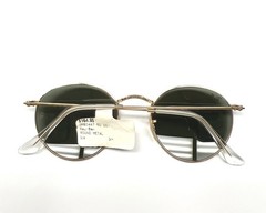 Ray-Ban RB 3447 001 Retro Sunglasses Gold with Green Glass Lens 50mm