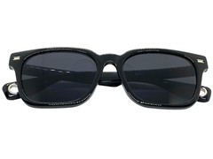 Mens Classic Vintage Retro Hardcore Biker Style SUNGLASSES Black Frame Dark Lens